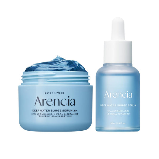 Deep Water Serum duo for glass skin with Cica PDRN, Hyaluronic Acid, Ceramide, Panthenol