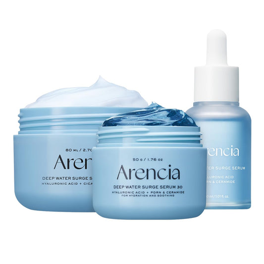 Deep Water Surge Trio set [Intensive Overnight Serum + Deep hydration serum + Soothign Cream]