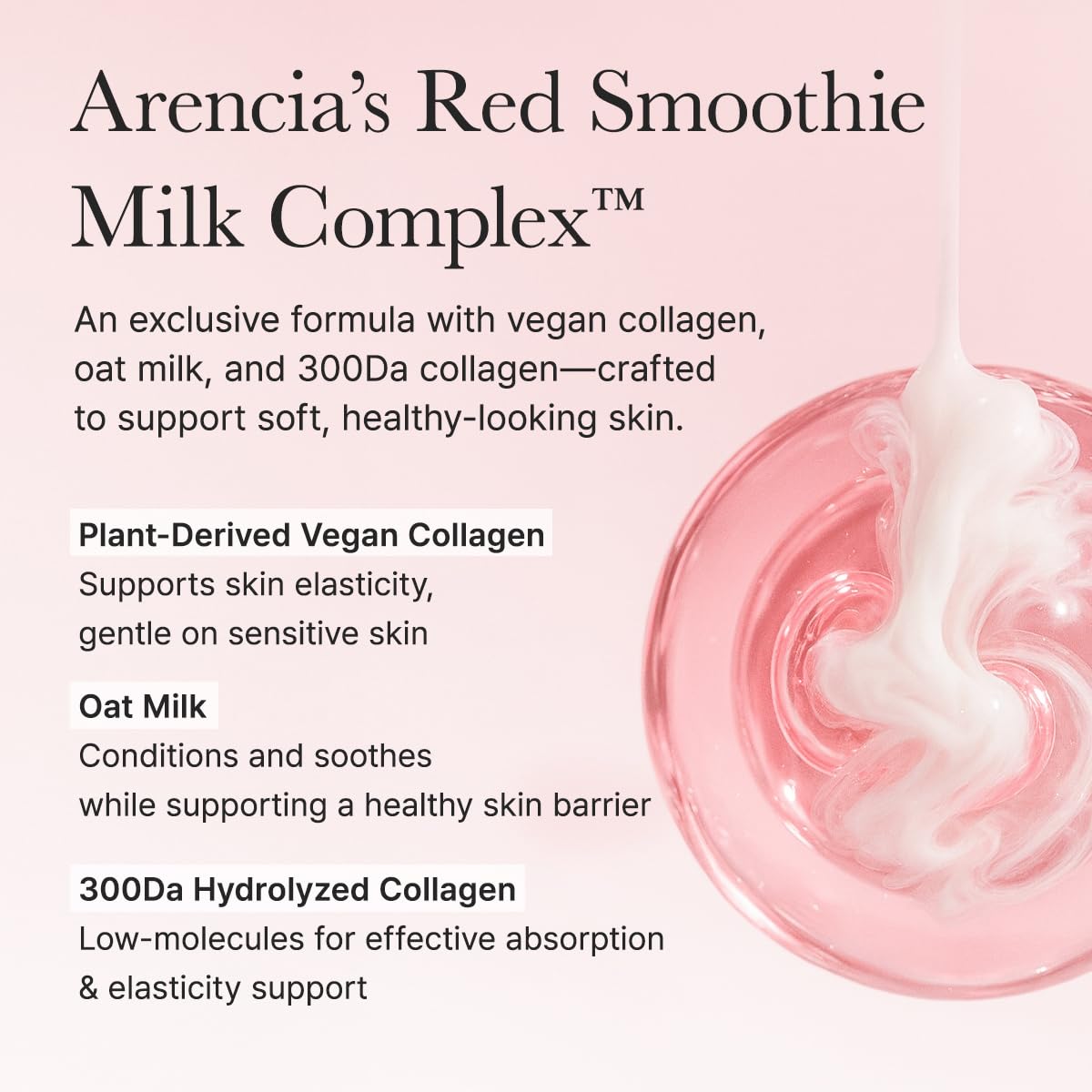 Red Smoothie Lotion 5, Face Moisturizer with Niacinamide 5%, Collagen, Peptide Complex, Hydrating Skin Care, 6.76 fl oz